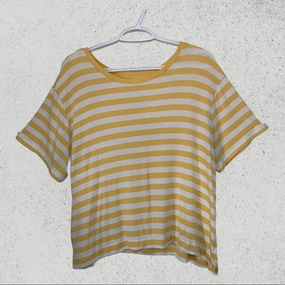 Yellow & White Striped George Shirt